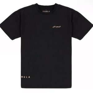 L - YoungLA Signature Tee Black Wash